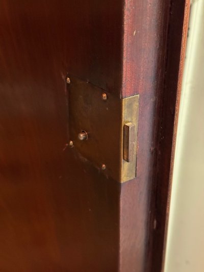 Louis-Philippe corner cabinet in mahogany, 19th century
