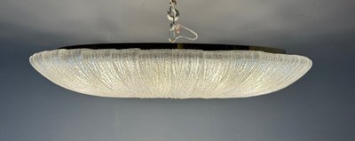 Important glass and brass chandelier, Venini circa 1960, one pair available