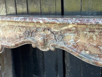 Regency style fireplace in Rance marble, 19th century