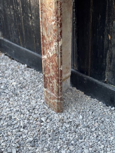 Regency style fireplace in Rance marble, 19th century