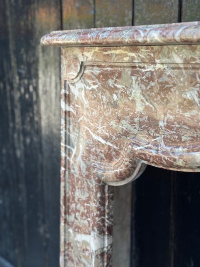 Regency style fireplace in Rance marble, 19th century