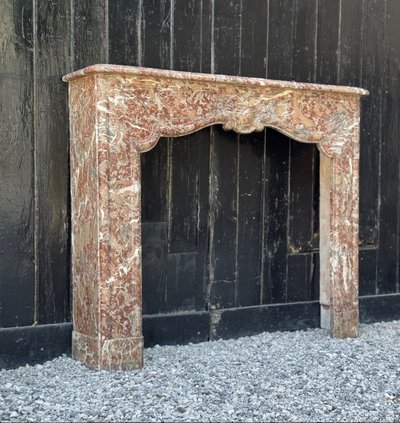 Regency style fireplace in Rance marble, 19th century