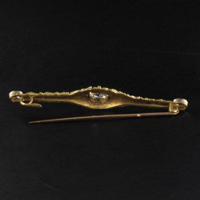 Antike Brosche 3 Diamanten