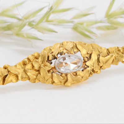 Antike Brosche 3 Diamanten