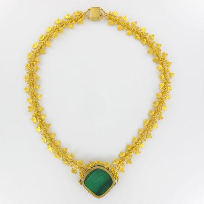 Collier Malachite & Or