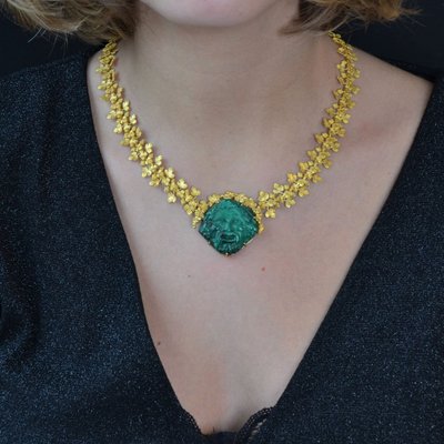 Collier Malachite & Or