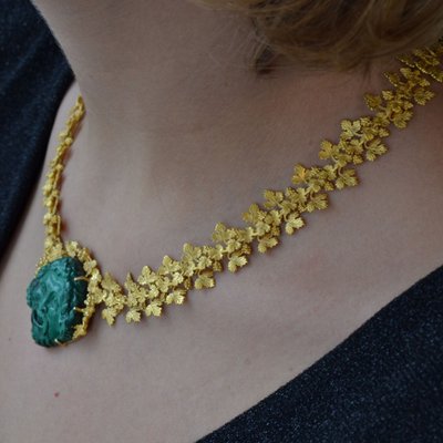 Collier Malachite & Or
