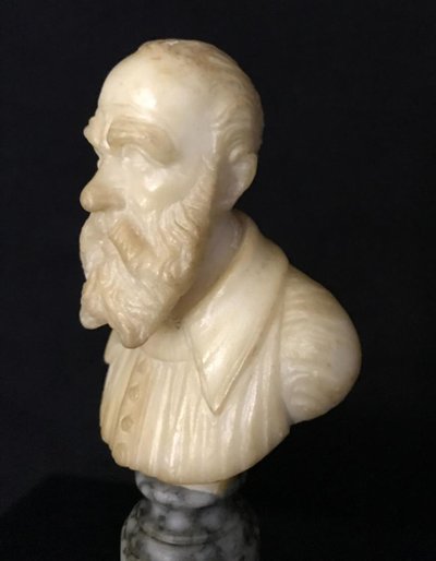 Alabaster bust, late 19th century, Italy