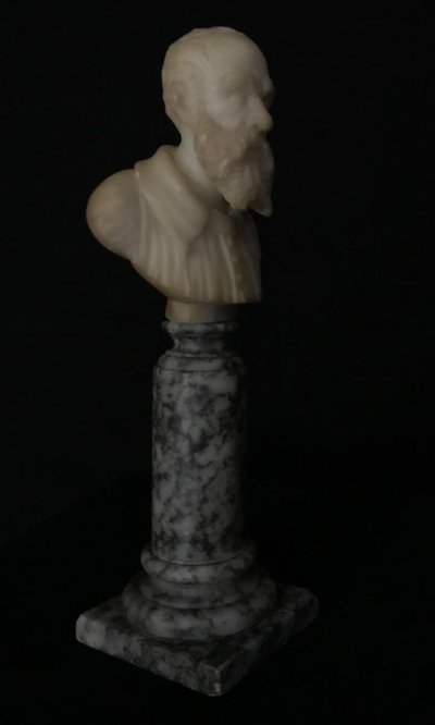 Alabaster bust, late 19th century, Italy