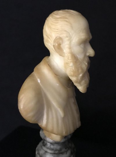 Alabaster bust, late 19th century, Italy