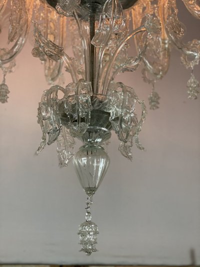 Bedeutender Kronleuchter aus Muranoglas, Pauly, Venedig