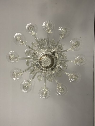 Bedeutender Kronleuchter aus Muranoglas, Pauly, Venedig