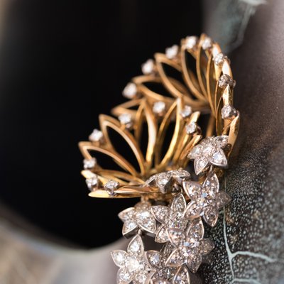 Brosche Sterne Diamanten