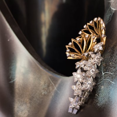 Brosche Sterne Diamanten