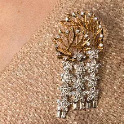 Brosche Sterne Diamanten