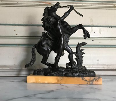 Scultura in bronzo ispirata a Guillaume Coustou