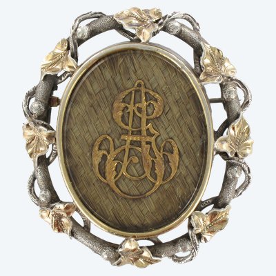 Spilla per capelli in argento antico