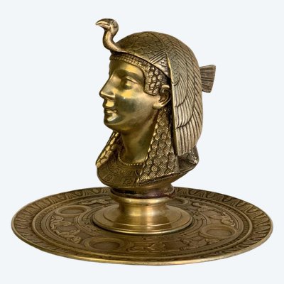 Calamaio in bronzo dorato, Egyptomania