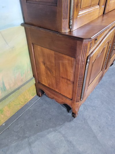 Zweiteiliges Buffet aus Kirschholz Epoche Louis XV