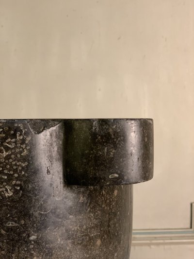 Blue Stone Mortar Height 25cm