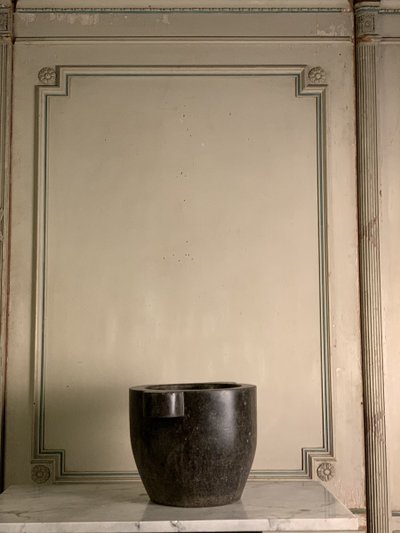 Blue Stone Mortar Height 25cm