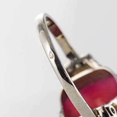 Ring Chalcedon Zuckerhut Und Diamanten