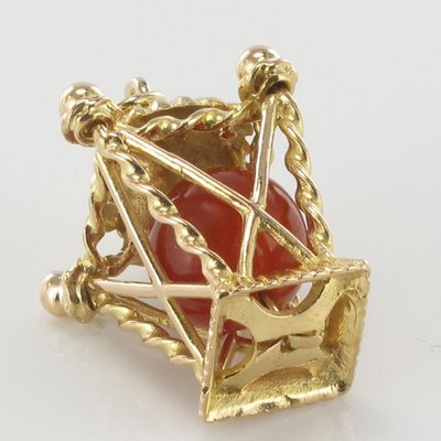 Pendentif Or Pagode Cornaline