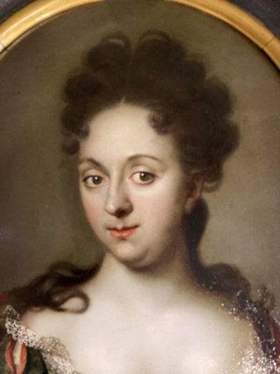 Oil On Copper, Female Portrait, Late XVII