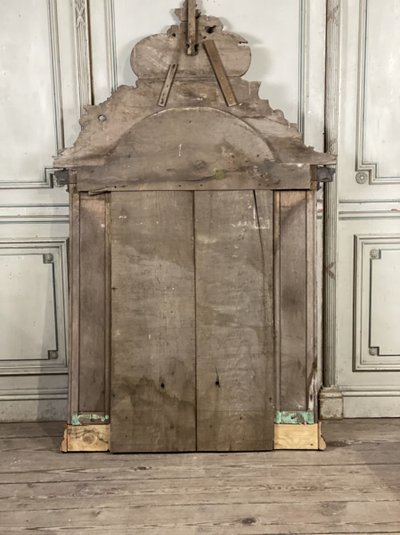 Miroir En Bois Sculpté Peint , XVIIIème Siècle