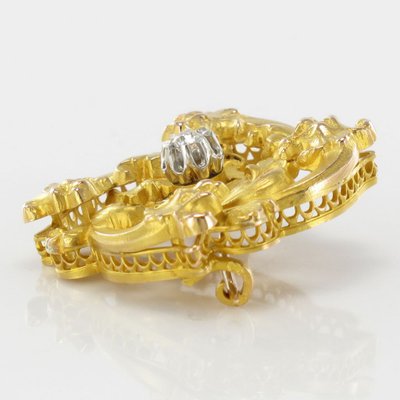 Antike Brosche Jugendstil Diamant