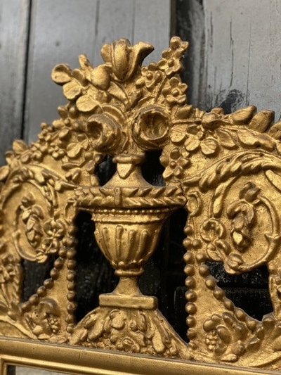Gilded Carved Wooden Mirror, 19th Century