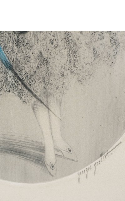 Georges GRELLET, GIRL WITH PARROT, Print