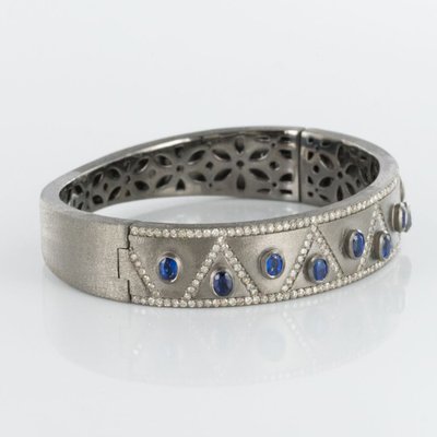 Silber Armband Diamanten Und Cyanite