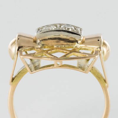 Anello con diamante retrò