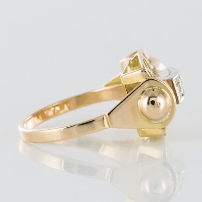 Anello con diamante retrò