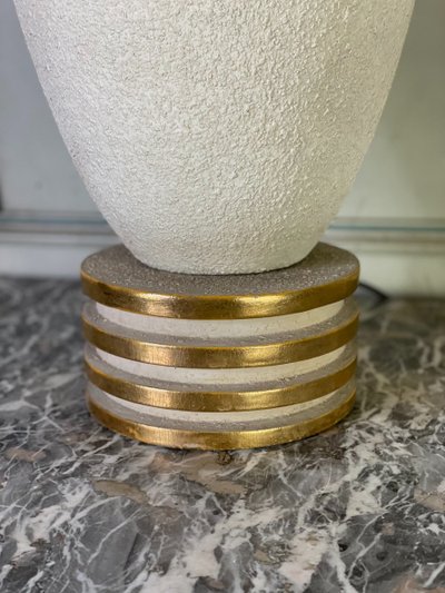 Art Deco Stoneware Lamp Circa 1940