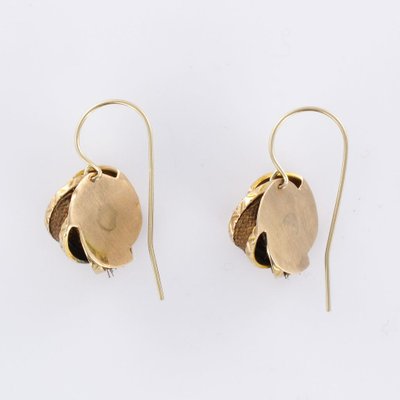 Ancient Earrings Golden And Hair Nodes