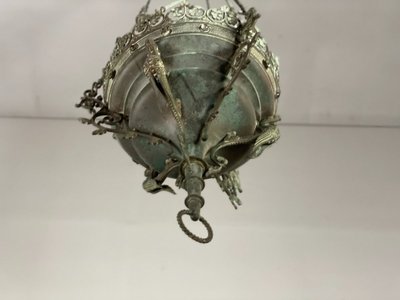 Neo-Gothic Bronze Chandelier Circa 1880