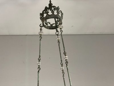 Neo-Gothic Bronze Chandelier Circa 1880