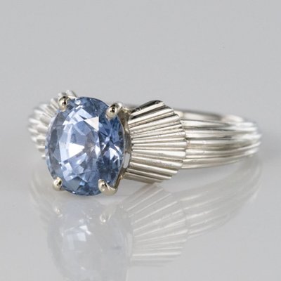 Vintage Sapphire Platinum Ring