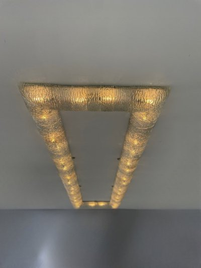 Murano Glass Ceiling Chandelier, Barovier, Circa 1950