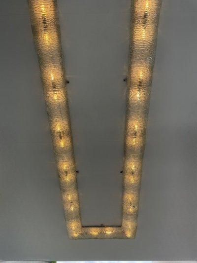 Murano Glass Ceiling Chandelier, Barovier, Circa 1950