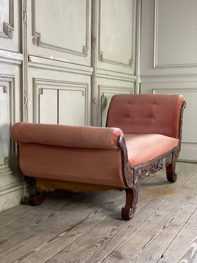 Lit De Repos, Canapé En Acajou, Vers 1880