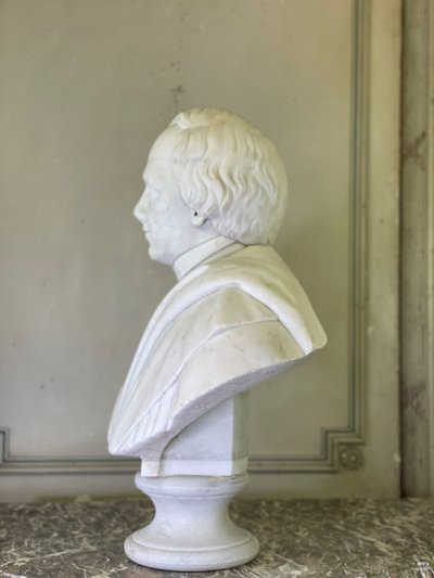 Carrara Marble Bust Early 19th Century
