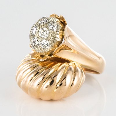  Gold And Diamond Couture Ring