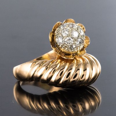  Gold And Diamond Couture Ring