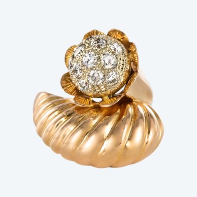 Bague Couture Or Et Diamants