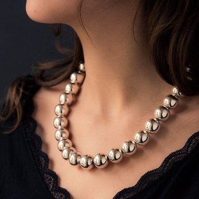 Collier Perles d'Argent