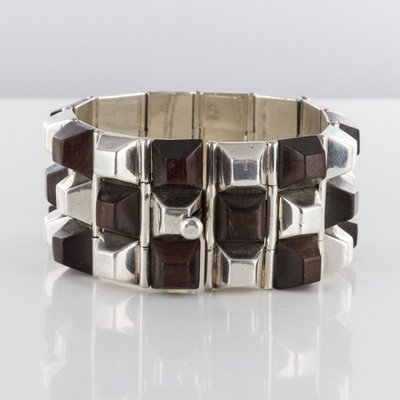 Silber Und Rosenholz Armband