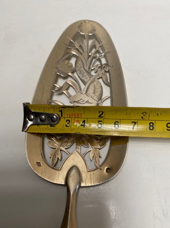 Solid silver fish shovel by BOULENGER